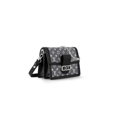 LOUIS VUITTON DENIM DAUPHINE MM M21458 (25*17*10.5cm)